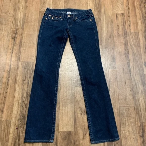 True Religion Billy Skinny Dark Denim Jeans 27 - Picture 3 of 9